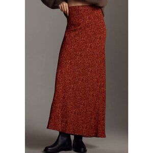 NWT Reformation Bella Maxi Slip Skirt Womens M Wine Floral Anthropologie